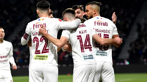 CFR Cluj – Rapid 2-2, în prima etapă din play-off. Farul, marea câștigătoare după remiza din Gruia