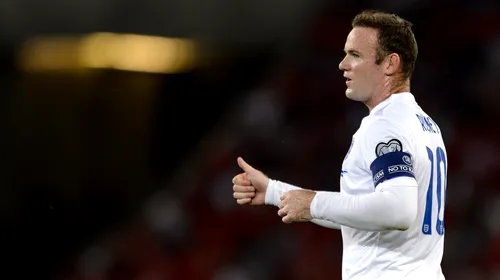 Wayne Rooney, căpitanul naționalei Angliei, nu a făcut deplasarea în Slovenia din rațiuni tactice