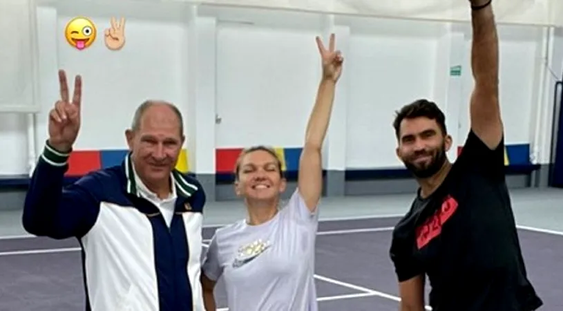 Simona Halep, antrenament cu totul special alături de înlocuitorul lui Darren Cahill! Românca a avut un sparring partner de lux | FOTO