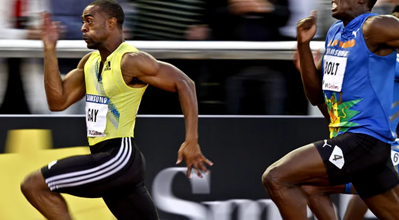 Usain Bolt îl face praf pe rivalul său, americanul Tyson Gay. De la ce a pornit totul