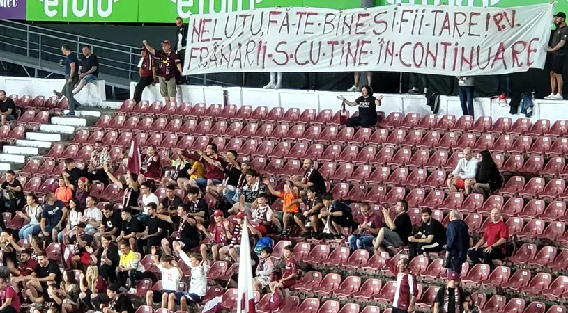 Galeria lui CFR Cluj, mesaj superb pentru patronul campioanei României, aflat în stare gravă: „Neluțu, fă-te bine și fii tare!”