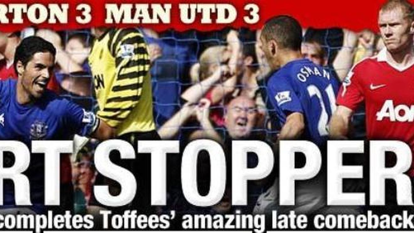 VIDEO INCREDIBIL** Everton revine cu Manchester de la 1-3! 2 goluri în ultimul minut!