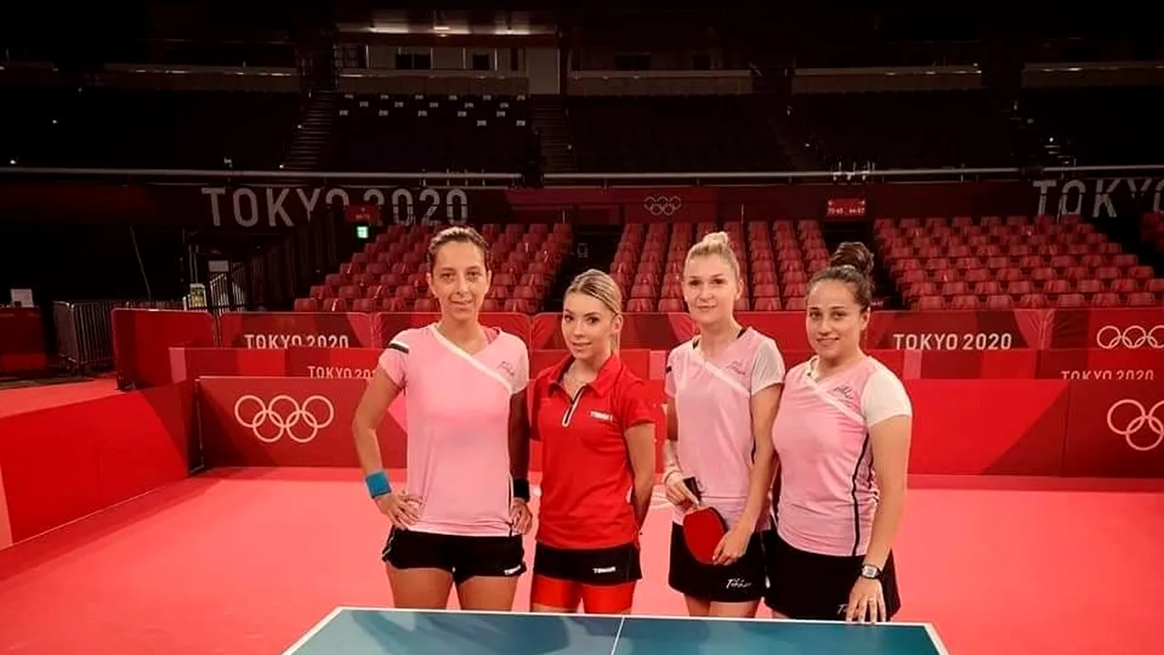 Echipa feminină a României la tenis de masă s-a calificat în sferturile de finală la Jocurile Olimpice + Prima atletă din delegația tricoloră calificată în finală la Tokyo