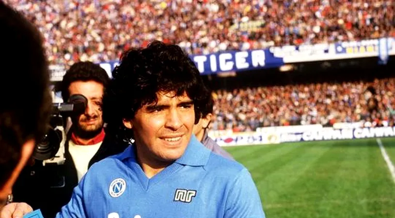 Diego Maradona și povestea incredibilă din spatele tricourilor de la meciul de azi cu AS Roma: „Speram să-l poarte, să vibreze cu noi”