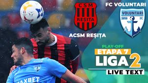 ACSM Reşiţa și FC Voluntari termină la egalitate în Valea Domanului, într-un meci prelungit după ce unul dintre stâlpii nocturnei mobile s-a stins. Ilfovenii, victime a două greșeli mari de arbitraj