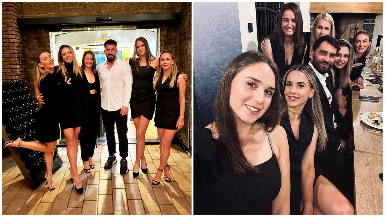 Avem deja 1-0! Jucătoarele României au făcut senzație la dineul oficial din Billie Jean King Cup, înaintea meciului cu Slovenia | GALERIE FOTO