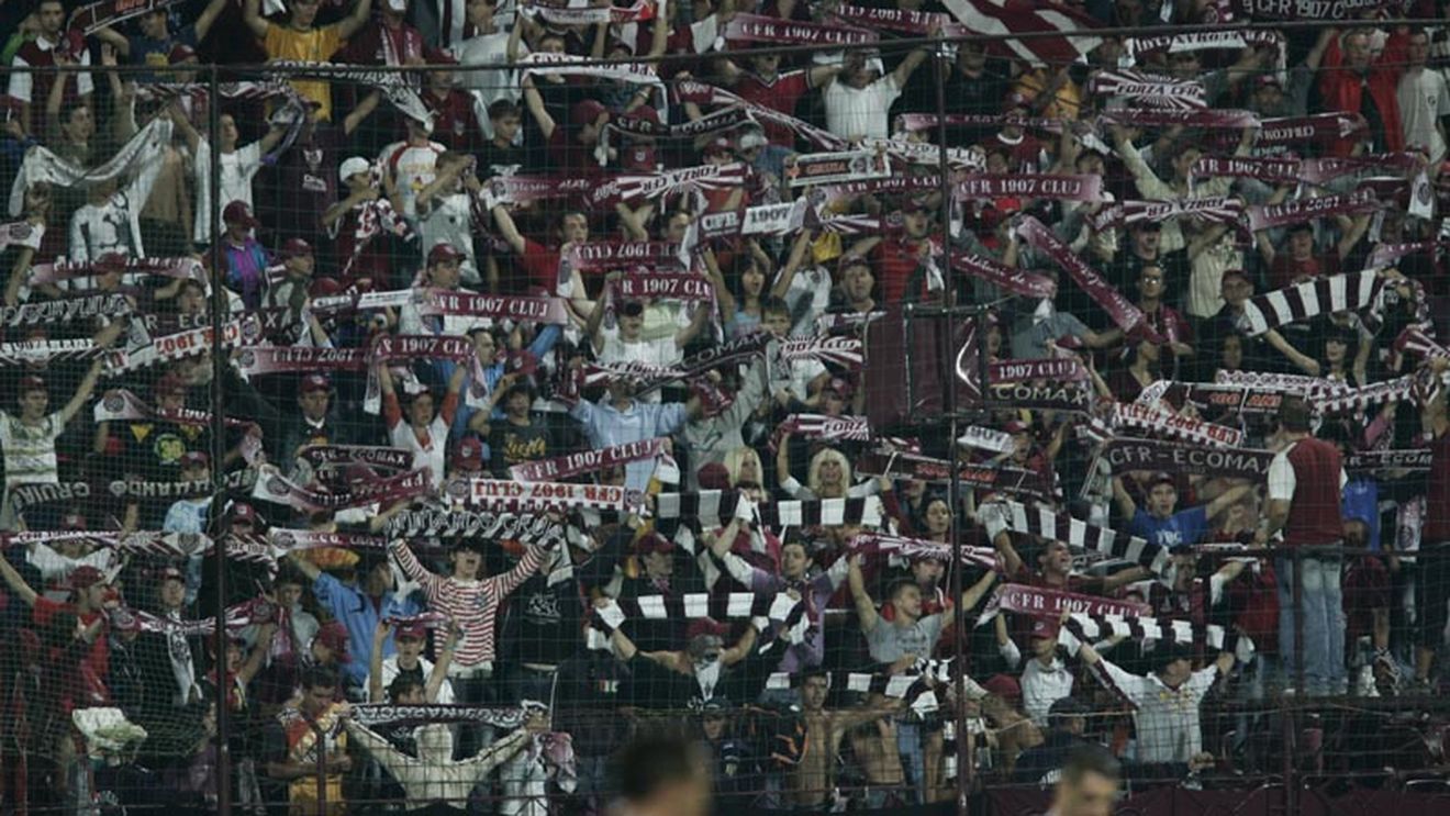 Presa engleză confundă galeria lui "U" Cluj cu cea a CFR-ului!