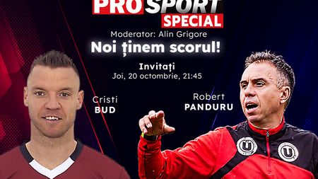 U Cluj - CFR Cluj se joacă în grupele Cupei României! Comentăm împreună la ProSport Special cu Cristi Bud și Robert Panduru