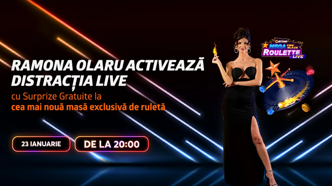 ADVERTORIAL. Ramona Olaru se întoarce în Betano Casino Live
