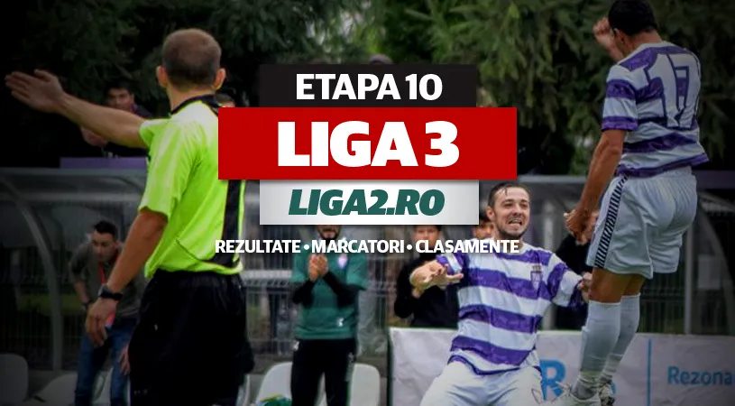Rezultatele și marcatorii etapei a 10-a a Ligii 3.** Iencsi pierde la debutul la FC Hunedoara, ASU Poli a remizat la Ighiu