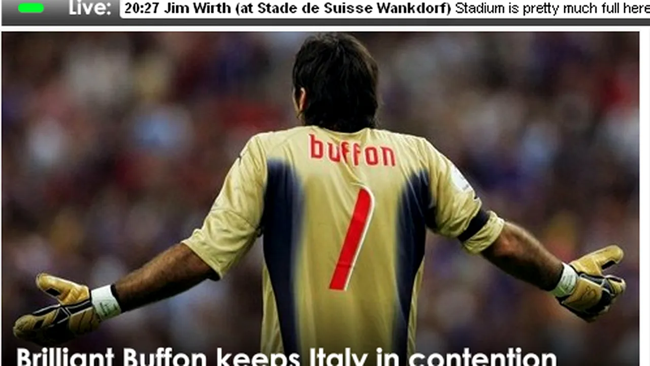 Buffon, eroul Italiei