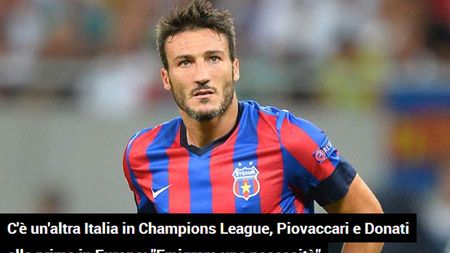 Obligați să se califice! Piovaccari a pus "ținta" pe Messi și Rooney! Ce le-a spus italienilor înainte de debutul Stelei în Ligă