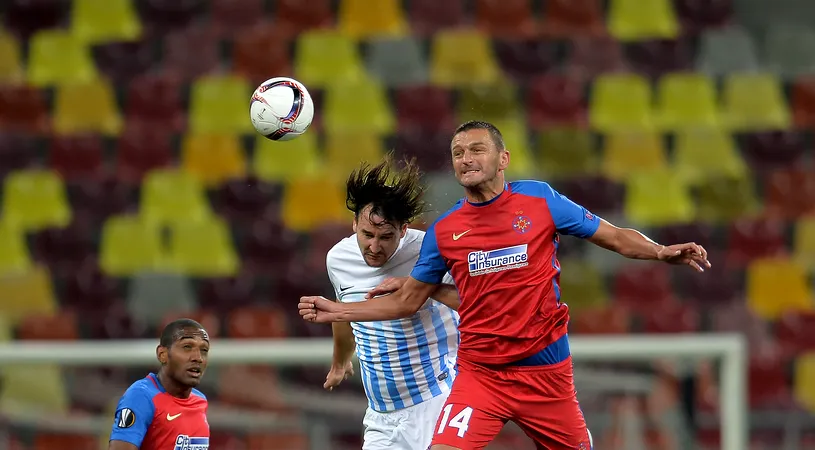 Descătușarea lui GOLubovic! FOTO Reacția atacantului după primul gol la Steaua în 12 meciuri și 850 de minute