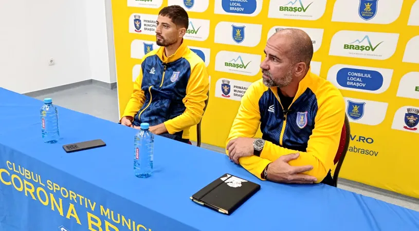 Grozav și Constantinescu au prefațat meciul Coronei cu CFC Argeș, din grupele Cupei României. Brașovenii vor să facă viața grea echipei din prima ligă