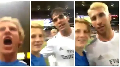 VIDEO - Un fan s-a filmat în timp ce a pătruns pe teren la meciul Realului