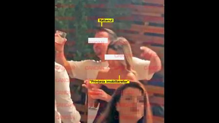 Cum a fost surprinsă iubita fiului lui Cosmin Olăroiu cu un tânăr italian, într-un club din București