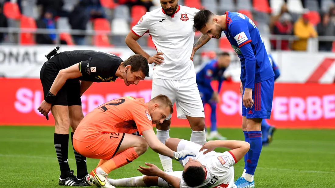 Pierdere grea pentru FC Hermannstadt: Călin Popescu s-a accidentat și e incert pentru restul sezonului. Ce spune Marius Măldărășanu despre modul în care jucătorii săi se motivează pentru a reuși promovarea, spre deosebire de anumiți adversari