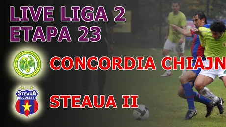 Chiajna egalează Săgeata!** Concordia - Steaua II 3-2