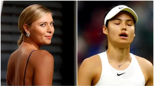 Maria Sharapova îi oferă un sfat din proprie experiență Emmei Răducanu după criticile primite: „Când ești tânără și ai succes...