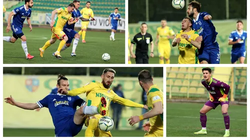 La Mioveni, de 1 aprilie, a fost păcălit fotbalul! CS Mioveni şi ”FC U” Craiova au remizat, după o luptă surdo-mută