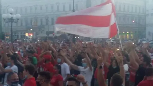 Nebunie la Arad, după ce UTA a promovat în prima ligă. Fanii au ieșit pe străzi și au sărbătorit succesul favoriților | VIDEO