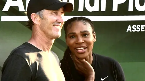 Se răzbună Serena Williams după ce Simona Halep i-a „furat” antrenorul!? Americanca a revenit pe teren, iar Darren Cahill a stat cu ochii pe ea | VIDEO