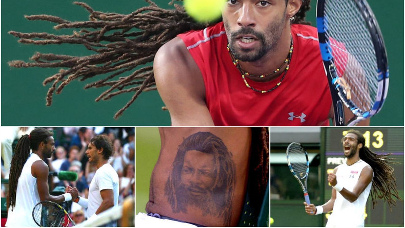 A detonat bomba la Wimbledon după ce l-a trimis acasă pe Rafa Nadal. "Dreddy" Brown este jumătate german, jumătate jamaican, nu s-a mai tuns de 19 ani, are un piercing în limbă și un tatuaj imens cu chipul tatălui său