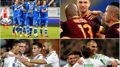 Liga Campionilor | Ronaldo și Jese îl duc pe Zidane aproape de sferturi: AS Roma – Real Madrid 0-2. Gent – Wolfsburg 2-3. Rezultatele și programul