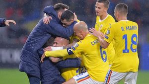 România - Armenia 1-0 | Victorie uriașă pe stadionul „Steaua”! Mitriță i-a dus pe „tricolori” pe locul 2 în Grupa J + Cum arată clasamentul | VIDEO