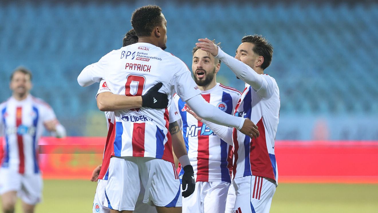 Oțelul - FK Csikszereda 3-0, în etapa 23 din Superligă. Echipa din Galați ajunge pe loc de play-off, dar cu emoții pe final, din cauza stingerii nocturnei