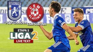 ”FC U” Craiova trece la limită de CSM Slatina și revine pe primul loc în Liga 2. Echipa lui Napoli a primit două penalty-uri discutabile, în timp ce formației lui Ianovschi i s-a refuzat unul clar