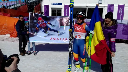 JO de iarnă. Ania Caill, un zâmbet pe pârtia olimpică de schi alpin de la PyeongChang. Pe ce loc a terminat sportiva la SuperG, în proba câștigată surprinzător de cehoaica Ledecka. Întâlnire între Mihai Covaliu și Thomas Bach
