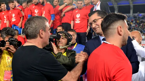 Gică Hagi, gest fără precedent față de Răzvan Burleanu. Clipa când l-a îmbrățișat pe președintele FRF!