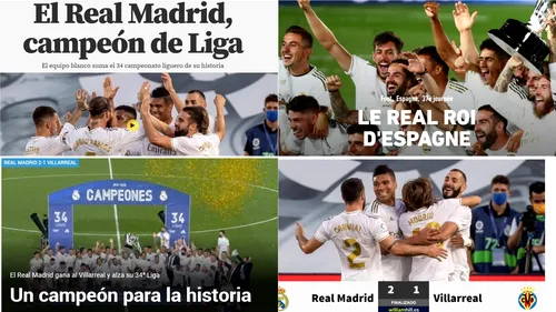 „Campioni pentru istorie!” Încă două titluri și Real Madrid = Barcelona + Atletico! Ce scrie presa internațională după ce Messi a rămas iar fără „coroană”