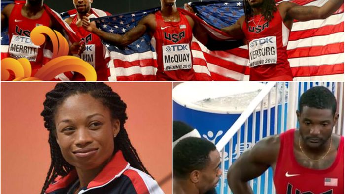 CM DE ATLETISM | SUA, un singur titlu la ștafete în 2015: aur scăpat printre degete la 4 x 400 m, în ciuda unui schimb fabulos făcut de Allyson Felix. Victoria a venit însă la masculin, în cursa care a pus punct întrecerilor de la Beijing