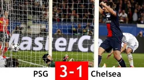 „The Special One”, trist la Paris. Chelsea a fost învinsă cu 3-1 de PSG și are șanse mici să meargă în semifinale