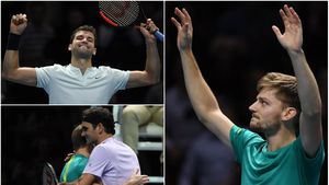 Finala generației '90 la Turneul Campionilor. Filmul zilei: Dimitrov l-a depășit, dramatic, pe Sock. Goffin a fost "David Copperfield" al tenisului și a produs o surpriză URIAȘĂ‚: l-a învins pe Federer în semifinale, după ce a jucat magistral punctele-cheie. "Nu am cuvinte!"