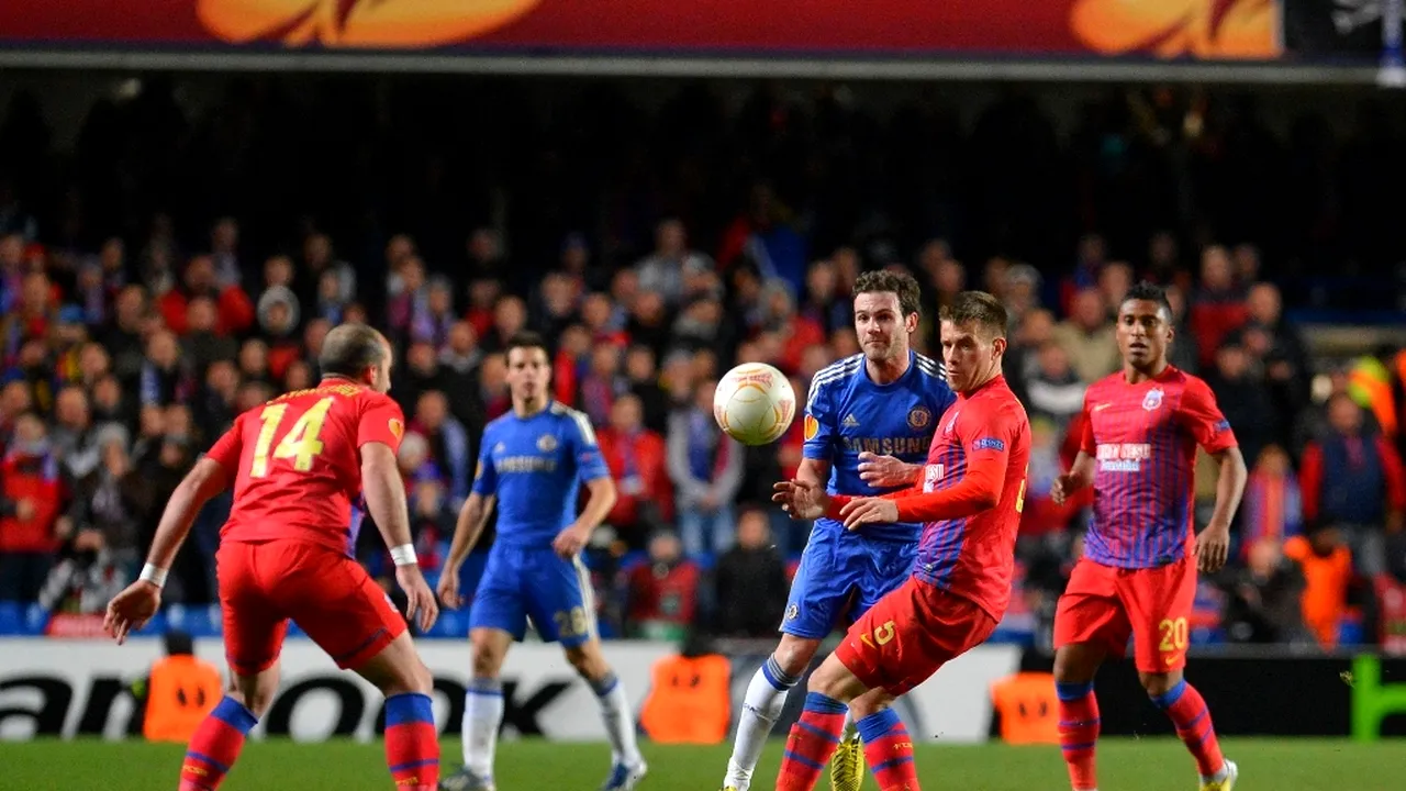 Chelsea - Steaua, ultima reprezentație a roș-albaștrilor în Europa, până în 2014! Câți români vor fi pe Stamford Bridge