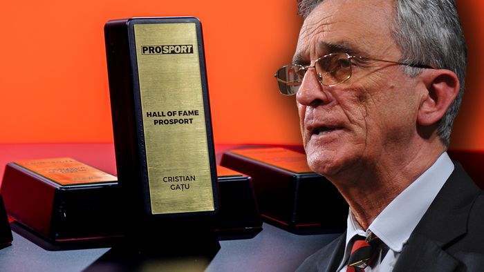 Cristian Gațu a primit trofeul Hall of Fame din partea ProSport! „Am să împart acest premiu cu colegii mei”
