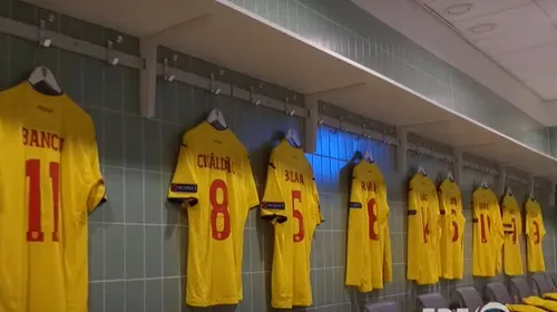 Naționala lui Mirel Rădoi va juca într-un echipament de culoare galbenă în meciul cu Norvegia. Primele imagini din vestiarul „tricolorilor” de la Oslo | VIDEO