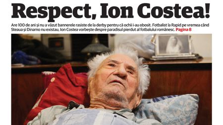Respectul uitat!** Are 100 de ani și juca la Rapid când Steaua și Dinamo nici nu existau! "În trecut, suporterii nu se înjurau"