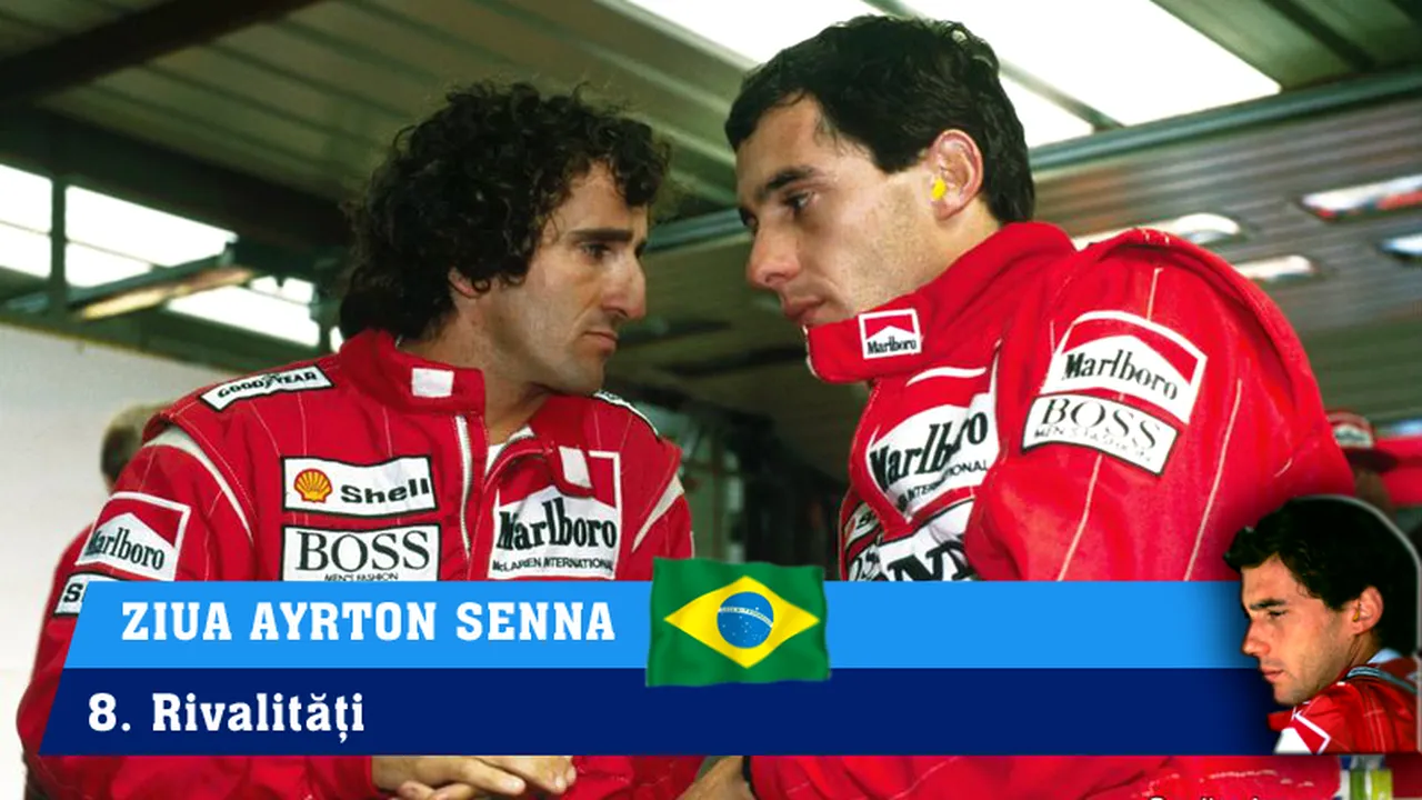 Ziua Ayrton Senna, Episodul 8. Zece ani de magie cu pilotul brazilian. Rivalul numărul unu a fost francez