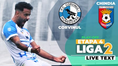 Corvinul iese din criză contra Chindiei, cea mai slabă echipă din play-off-ul Ligii 2. Un autogol și un gol după o altă gafă au decis jocul de la Hunedoara