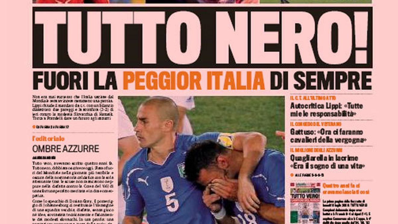 "Mondialul rușinii"! "Totul e negru, cea mai slabă echipă a Italiei pleacă acasă" Ce titrau după CM-ul din 1938?