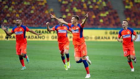 FCSB - Gaz Metan 2-1. Octavian Popescu i-a salvat pe roș-albaștri înaintea derby-ului cu Rapid