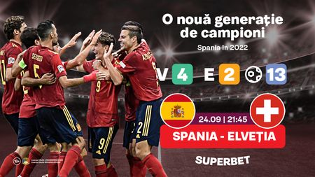 ADVERTORIAL | Spania – Elveţia: Meci de „sub 2.5”. Descoperă SuperOferta pentru Spania – Elveţia