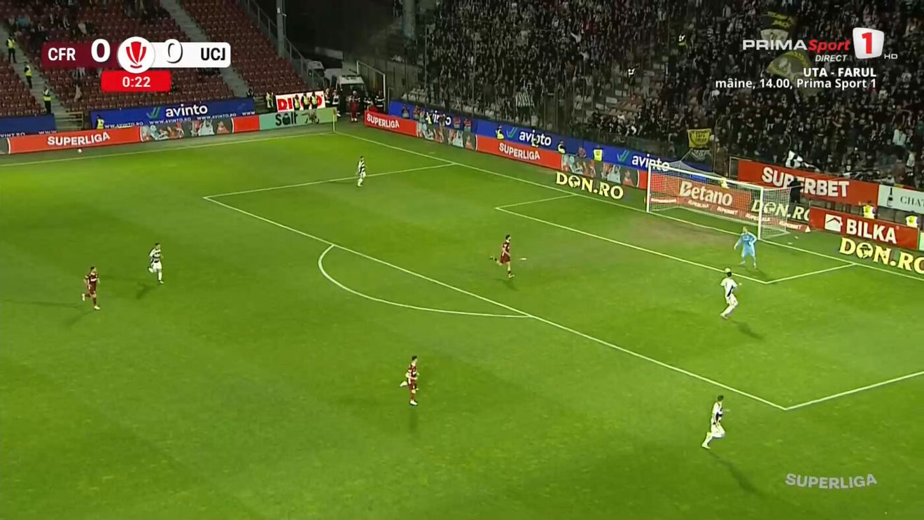 CFR Cluj - U Cluj 0-0, Live Text Online, în etapa 6 din play-off-ul Superligii. Meciul a început cu un omagiu pentru Mario Camora