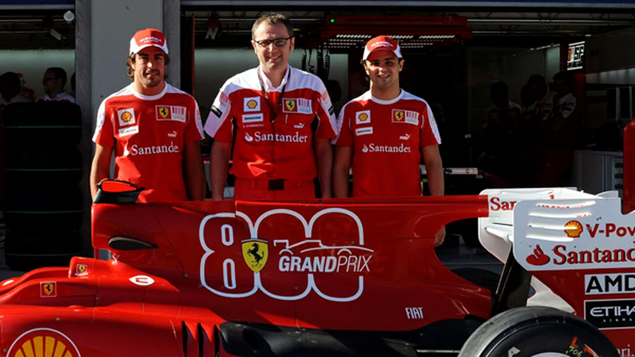 RECORD** Ferrari, la 800 de Grand Prix-uri în F1