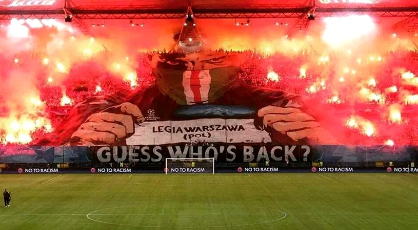 Legia Varșovia, pedepsită de UEFA. Polonezii vor juca fără spectatori meciul cu Real Madrid