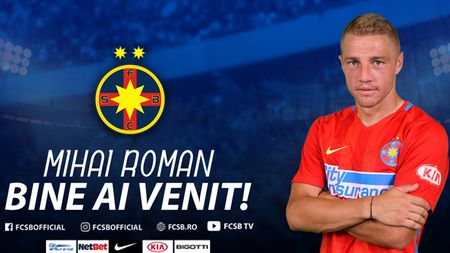 E oficial: Mihai Roman a semnat cu FCSB! Detaliile trecerii fostului rapidist la echipa lui Becali